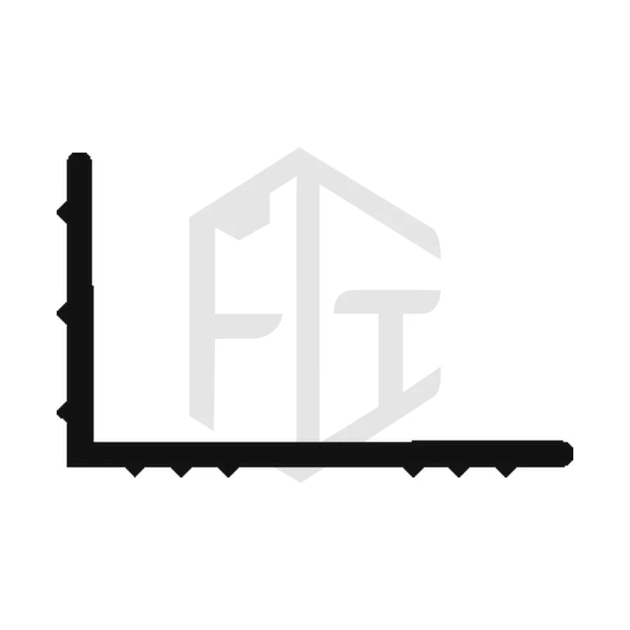 Sección del perfil AL 103, estribo