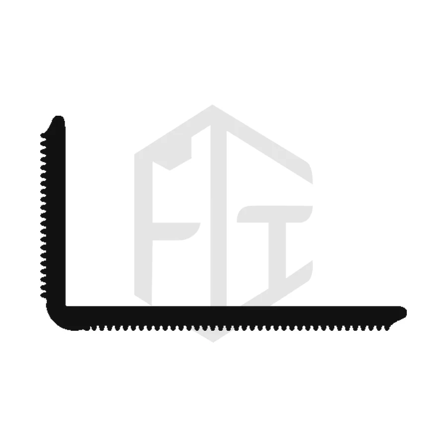 Sección del perfil AL 105, estribo