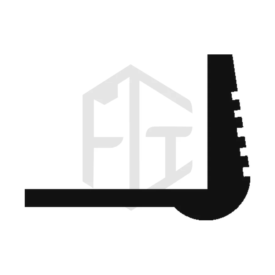 Sección del perfil AL 106, estribo