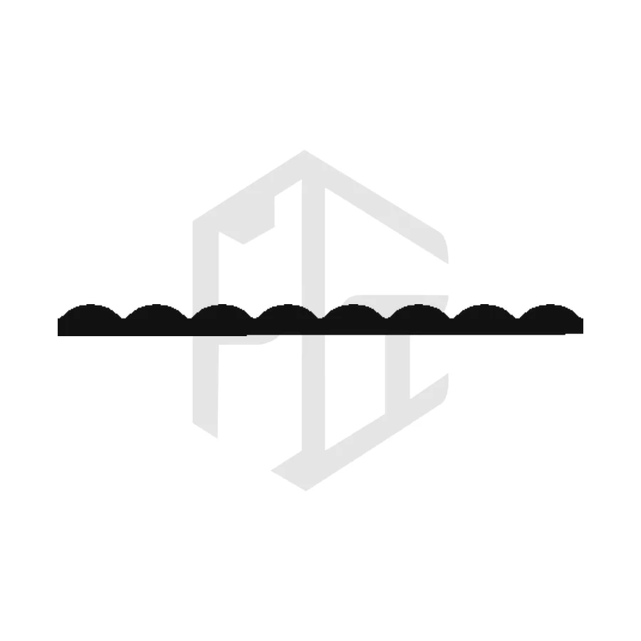 Sección del perfil AL 109, tapa juntas