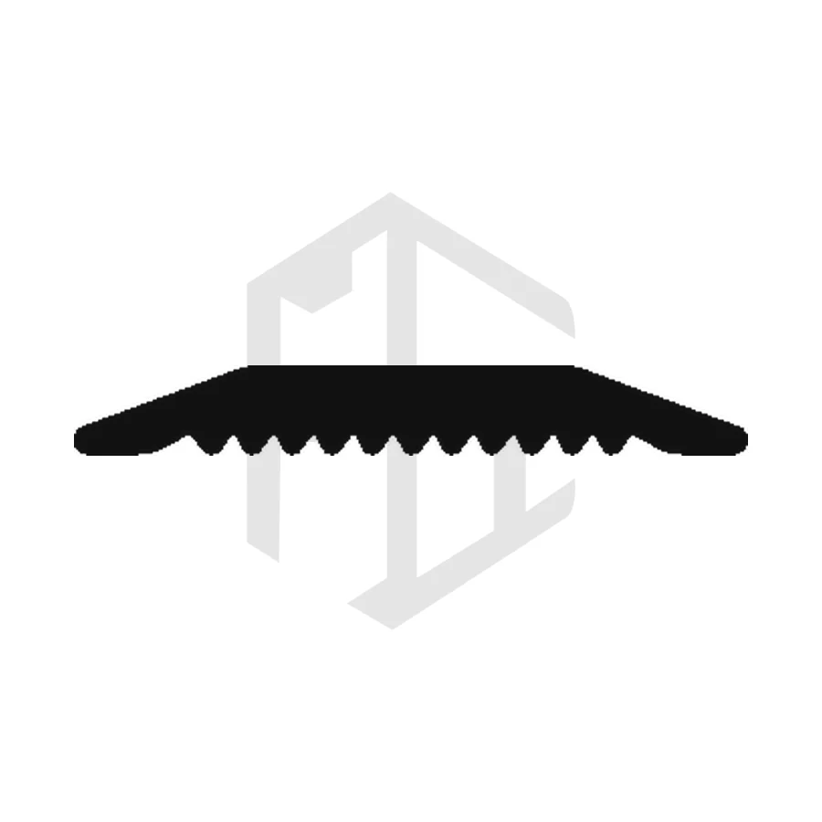 Sección del perfil AL 121, tapa juntas
