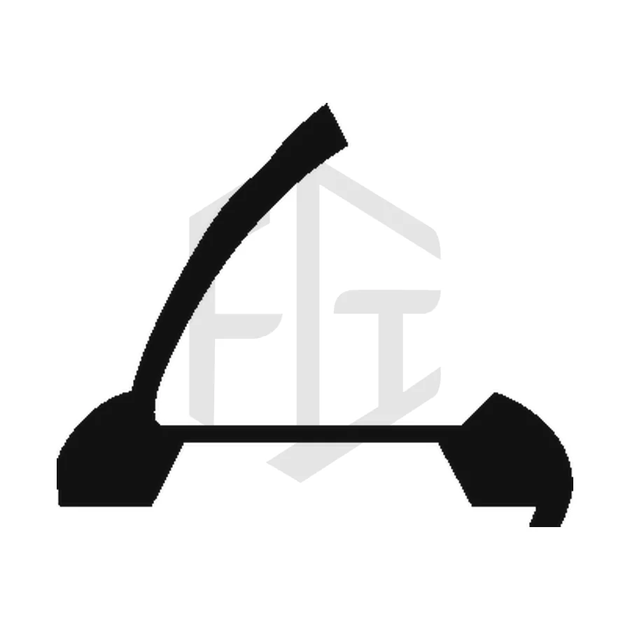 Sección del perfil AL 157, tapa union
