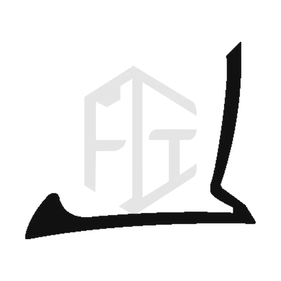 Sección del perfil AL 162, tapa union
