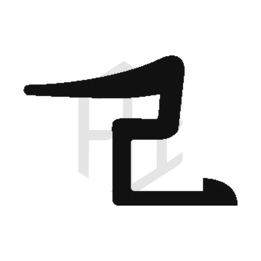 Sección del perfil AL 175, traba ventanilla