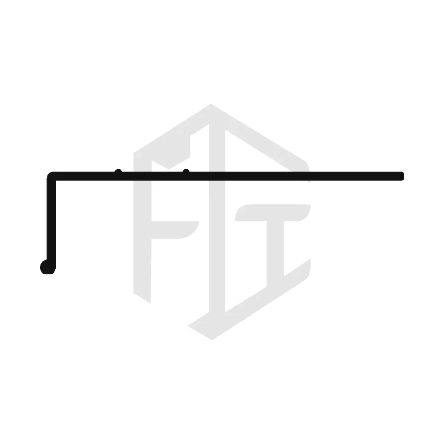 Sección del perfil AL 191, ángulo 63 x 18